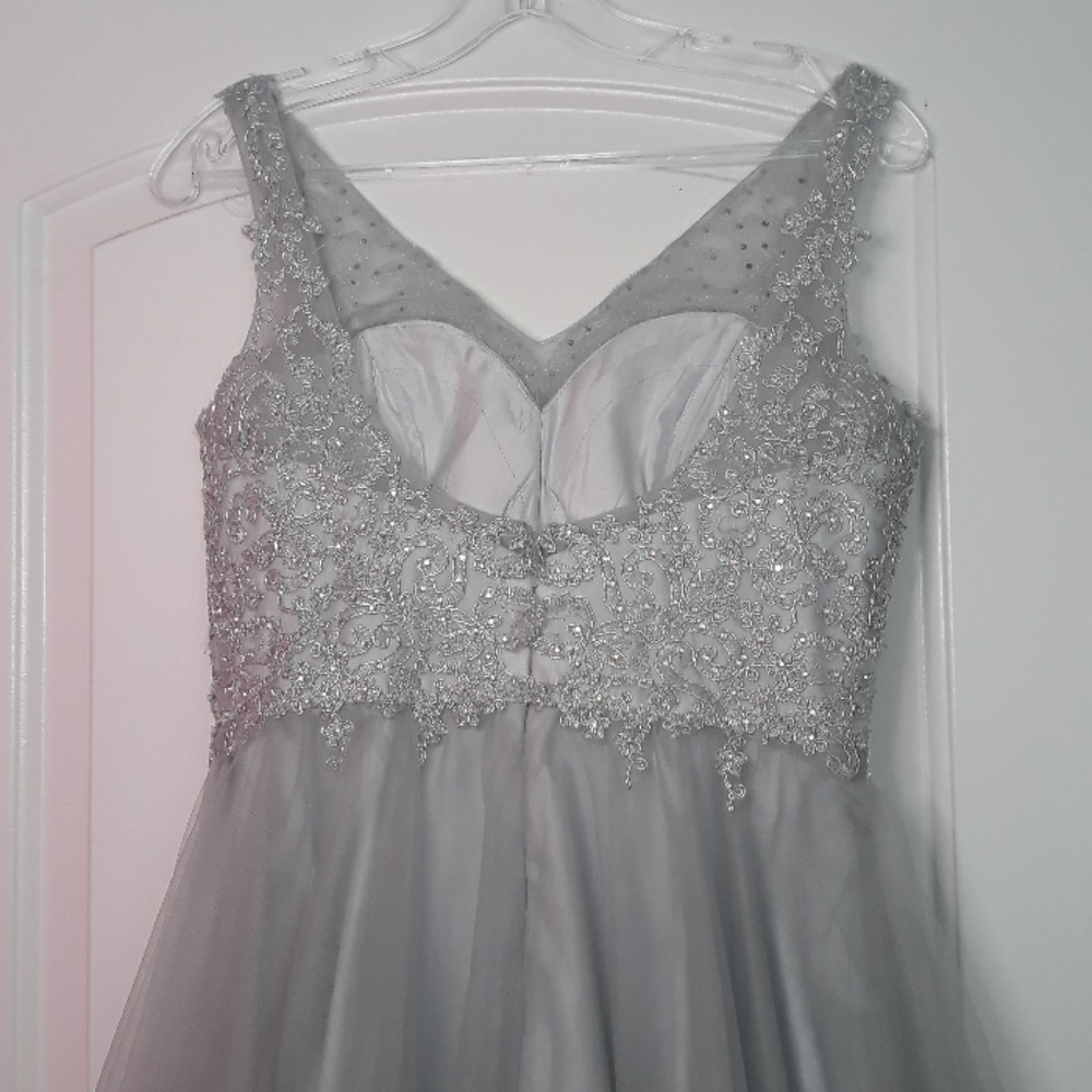 Silver Party Dress - Picture 4 of 11